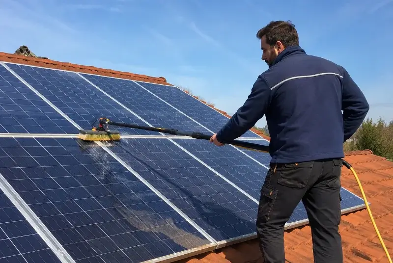 Nettoyage et entretien de panneaux solaires à Pechbusque